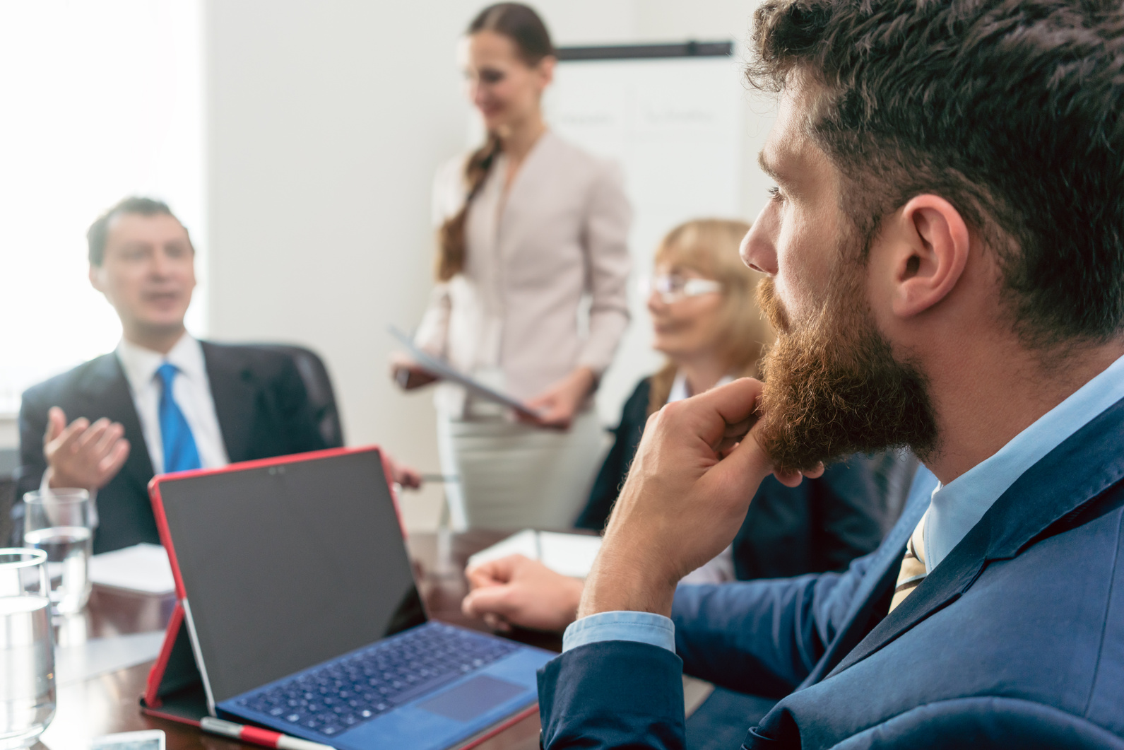 Business Consultant Listening to the Manager 
